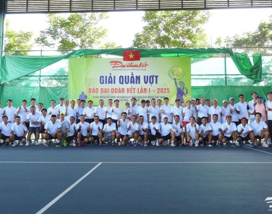 Thiên Minh và Lữ Gia tài trợ Giải quần vợt Báo Đại Đoàn Kết lần I – 2025